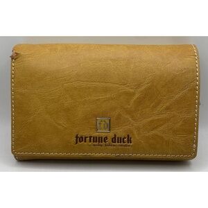 Fortune Duck Vintage Italian Brown Leather Wallet